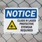 Signmission Radiation & Laser Sign, 7 in H x 10 in W, Plastic, Rectangle OS-2PACK-NS-P-710-L-10604 - alternate 4